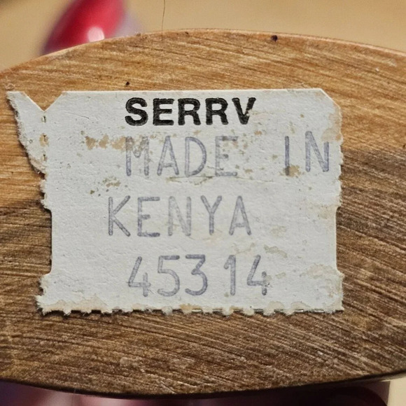 Vtg Hand Carved 7.5” Wood Antelope Deer Gazelle Statue/Figurine Made in Kenya Ta - Picture 11 of 11